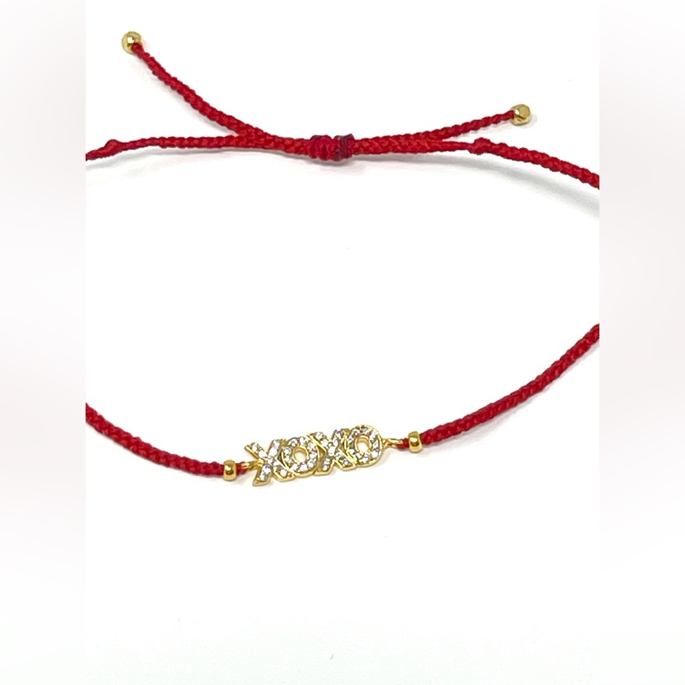 New Anthropologie Mystical Cord Tie Bracelet Red Valentine - Picture 5 of 6